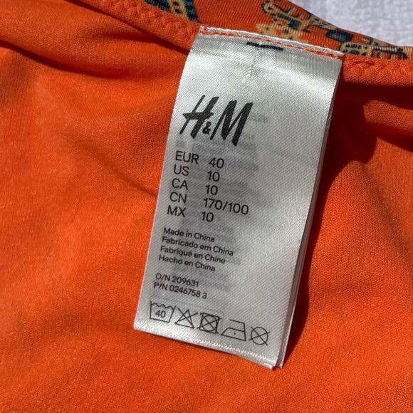 H&M Orange Printed Bikini Bottoms - Picture 3 of 5